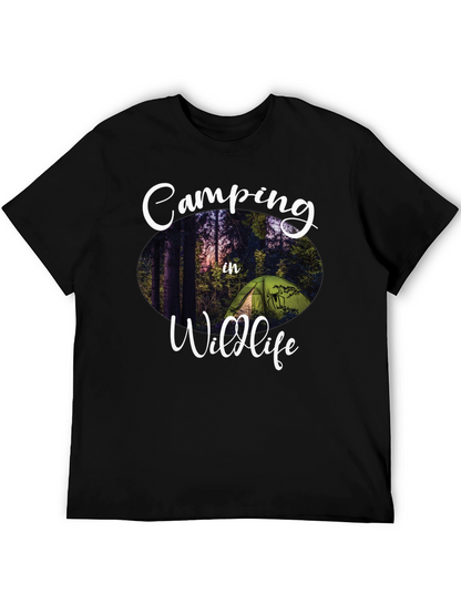 Camping in Wildlife Graphic Tee