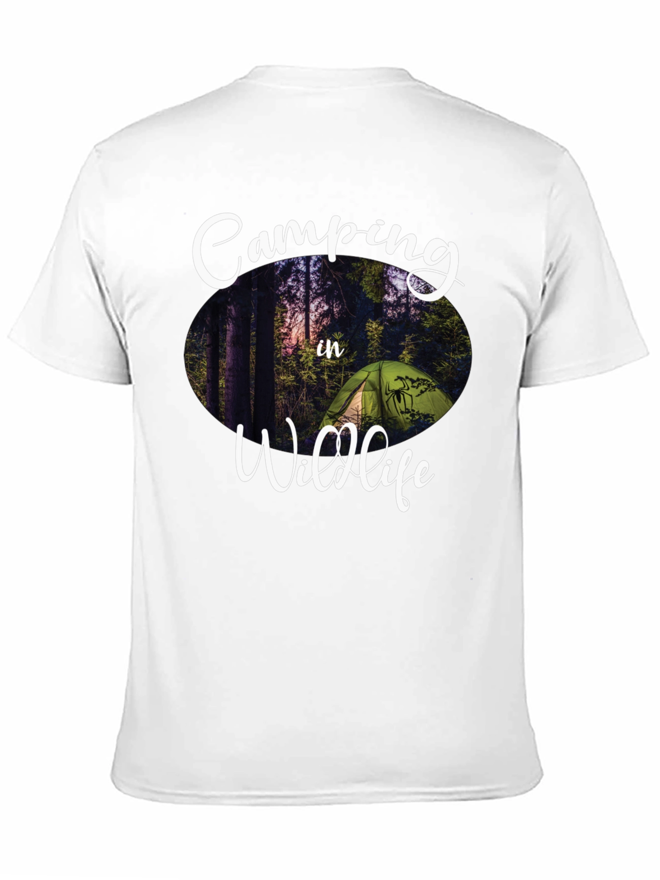 Camping in Wildlife Graphic Tee