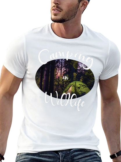 Camping in Wildlife Graphic Tee