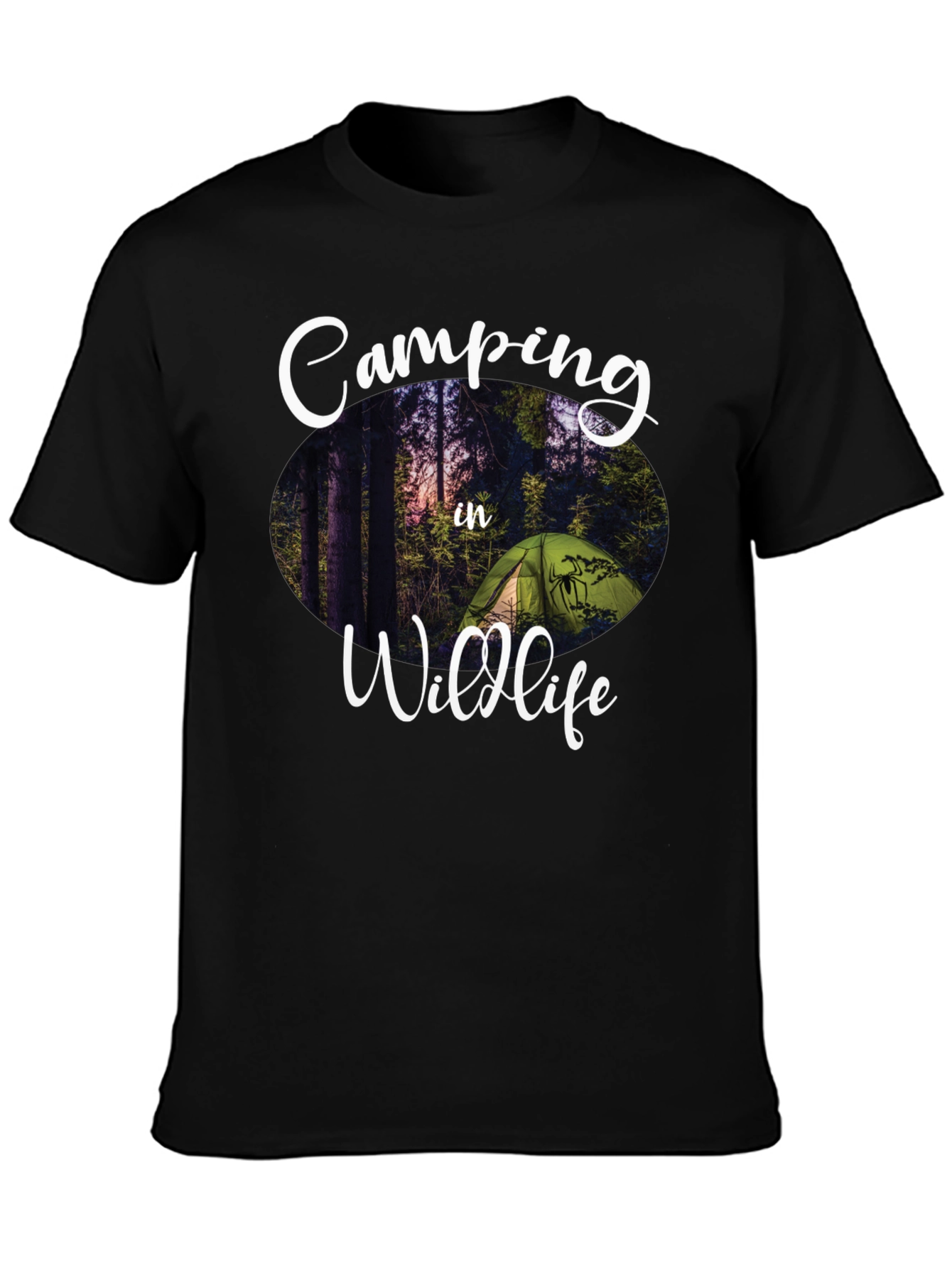 Camping in Wildlife Graphic Tee