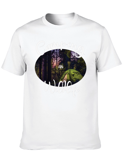 Camping in Wildlife Graphic Tee