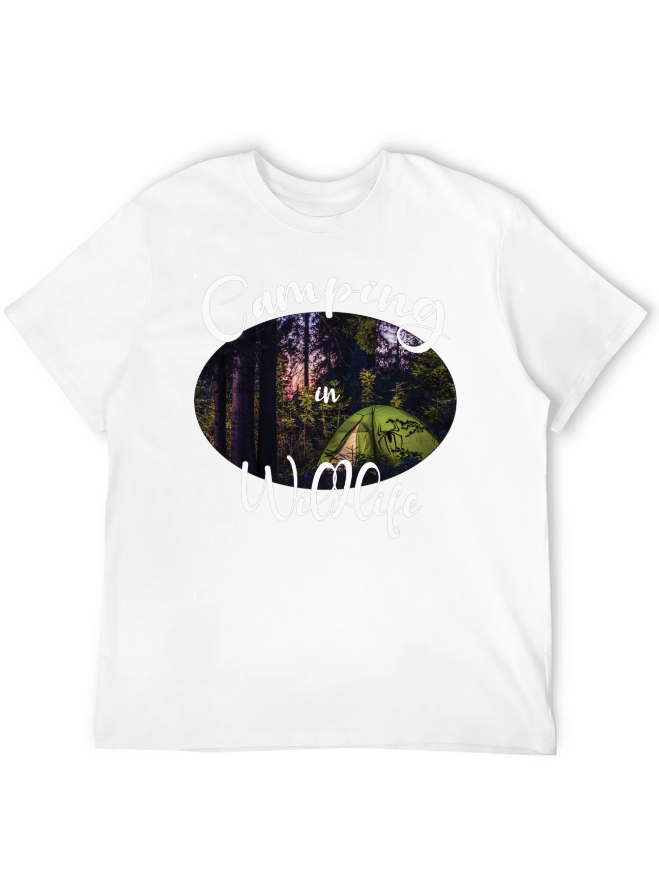 Camping in Wildlife Graphic Tee