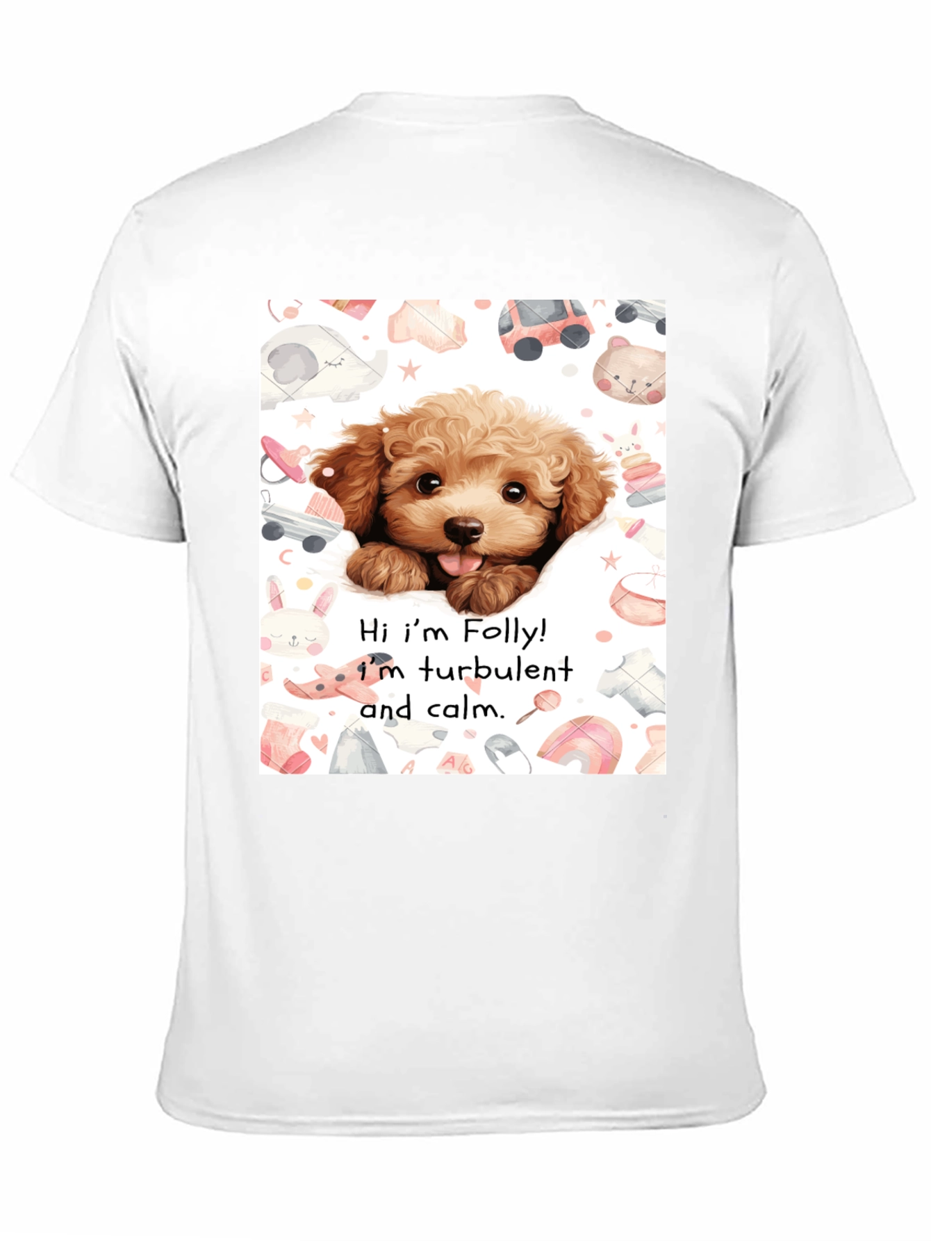 Folly Dog T-Shirt: Cute Puppy Design