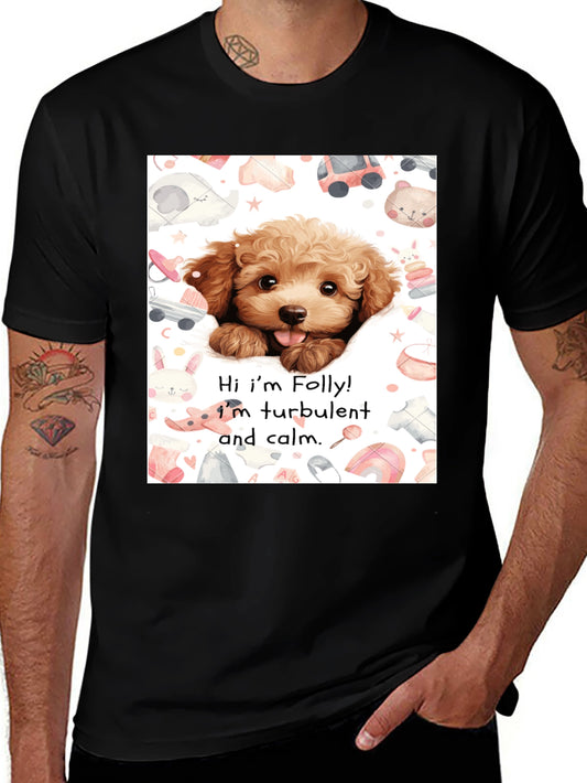Folly Dog T-Shirt: Cute Puppy Design