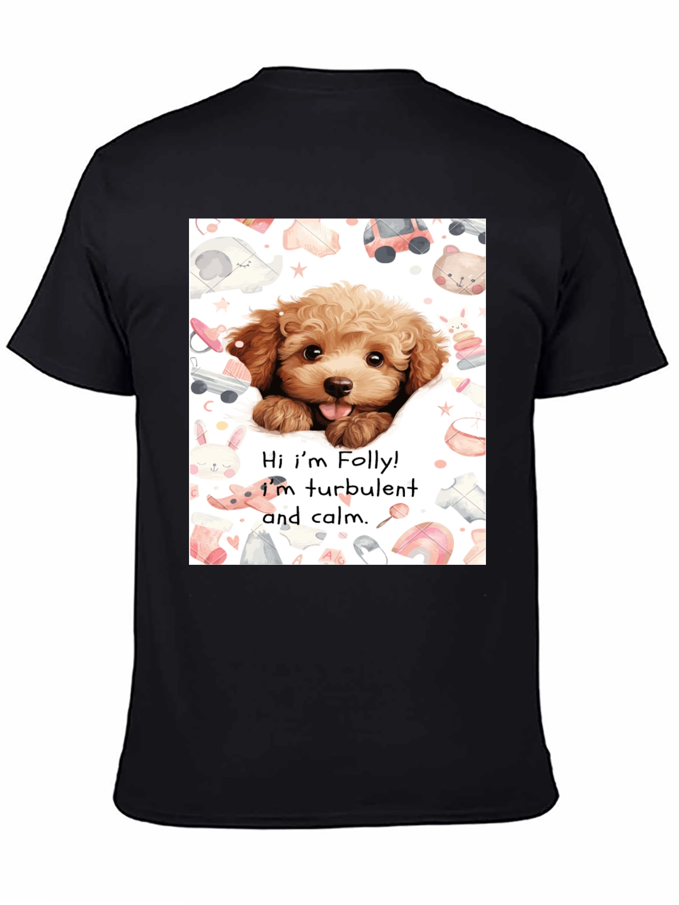 Folly Dog T-Shirt: Cute Puppy Design