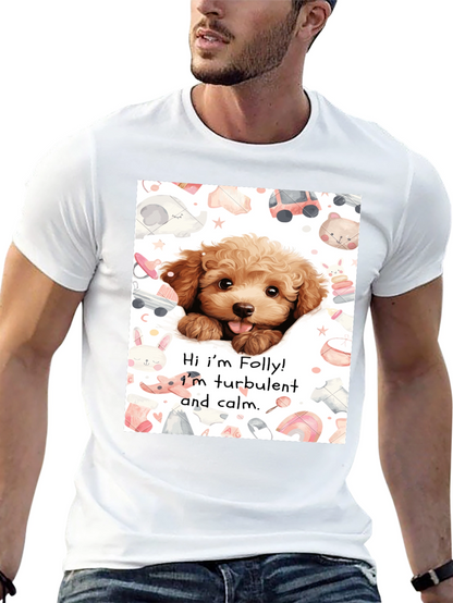 Folly Dog T-Shirt: Cute Puppy Design