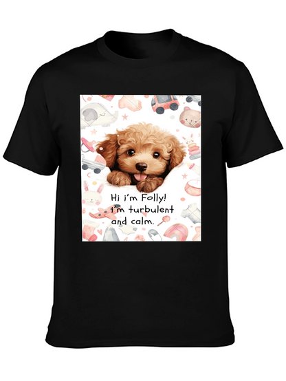 Folly Dog T-Shirt: Cute Puppy Design