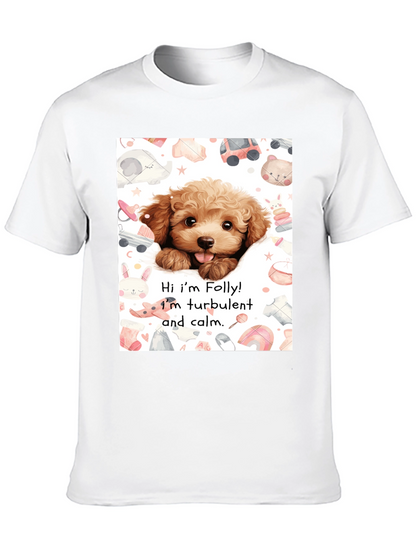 Folly Dog T-Shirt: Cute Puppy Design