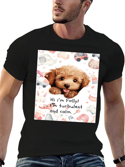 Folly Dog T-Shirt: Cute Puppy Design