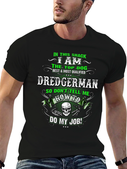 Dredgerman Top Dog Graphic Tee - Black