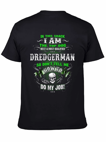Dredgerman Top Dog Graphic Tee - Black