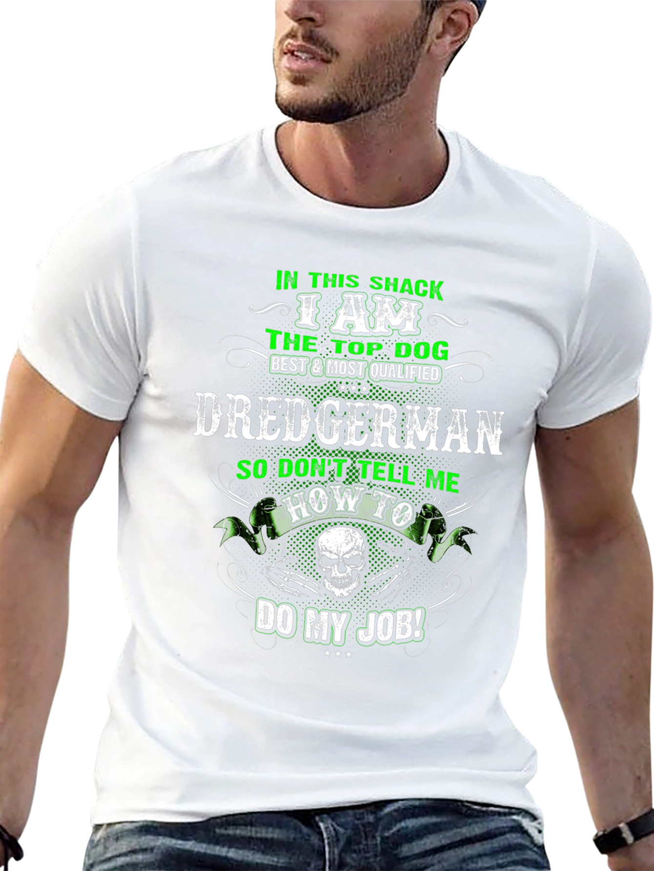 Dredgerman Top Dog Graphic Tee - Black