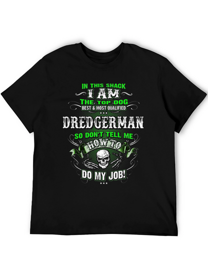 Dredgerman Top Dog Graphic Tee - Black