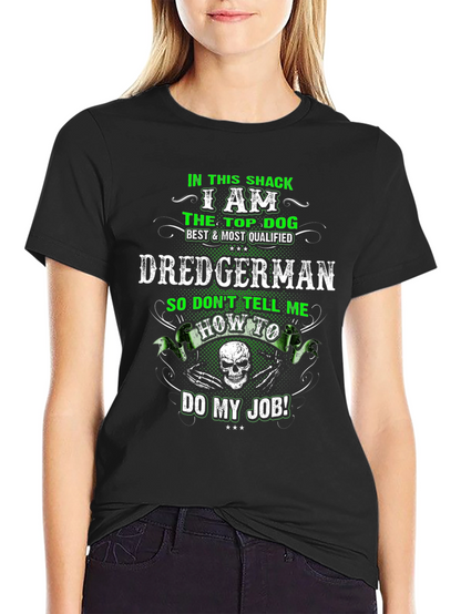 Dredgerman Top Dog Graphic Tee - Black