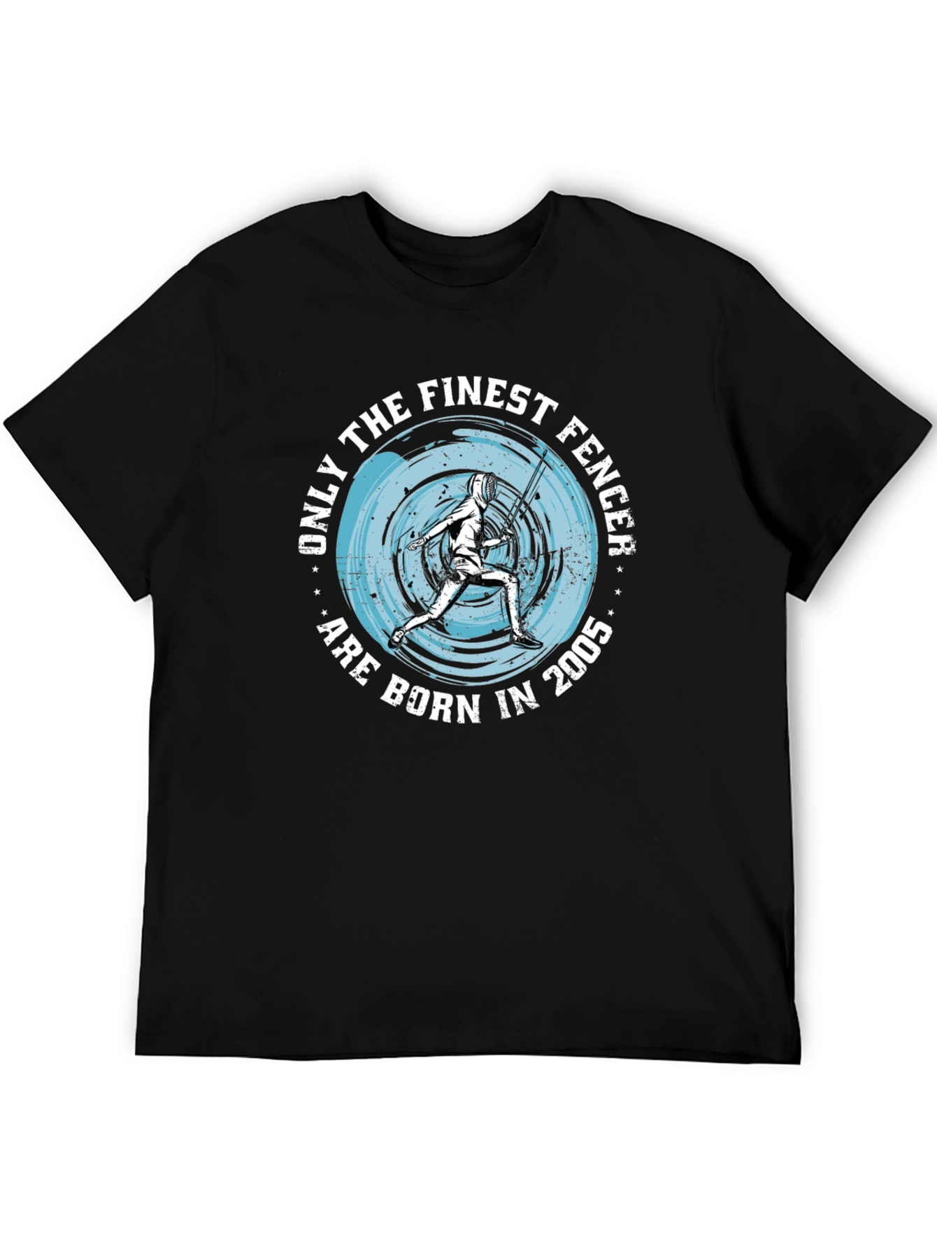 Finest Fencer Born in 2005 Black T-Shirt