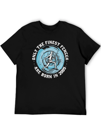 Finest Fencer Born in 2005 Black T-Shirt