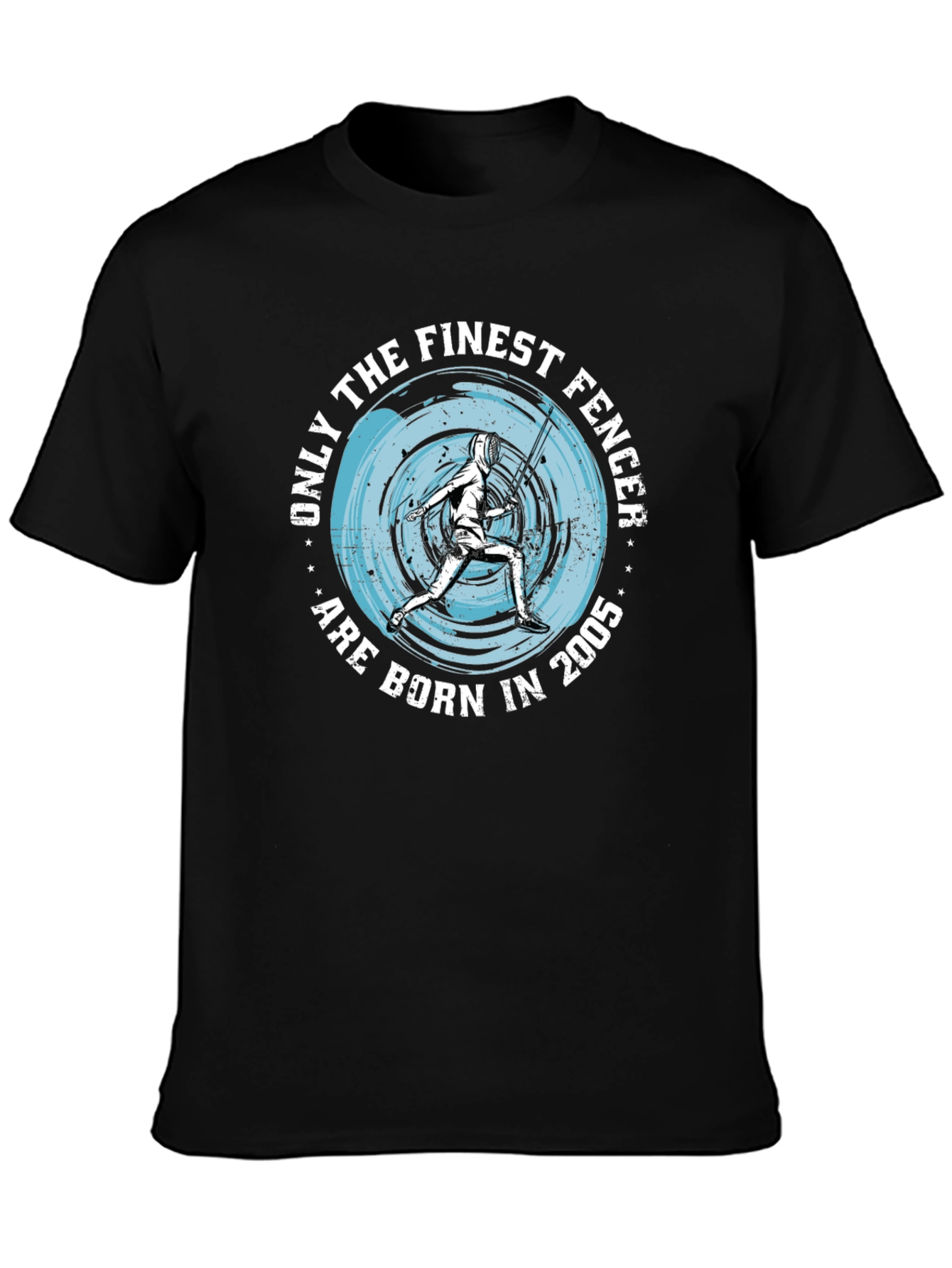 Finest Fencer Born in 2005 Black T-Shirt