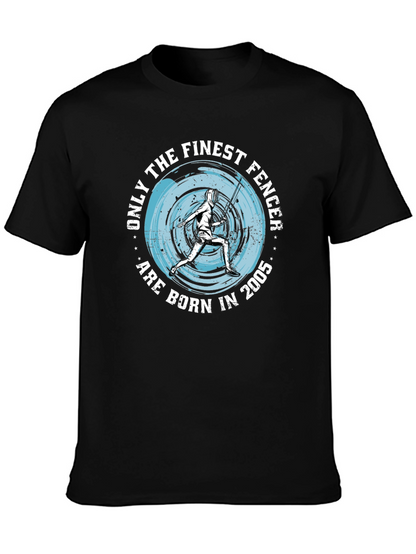 Finest Fencer Born in 2005 Black T-Shirt