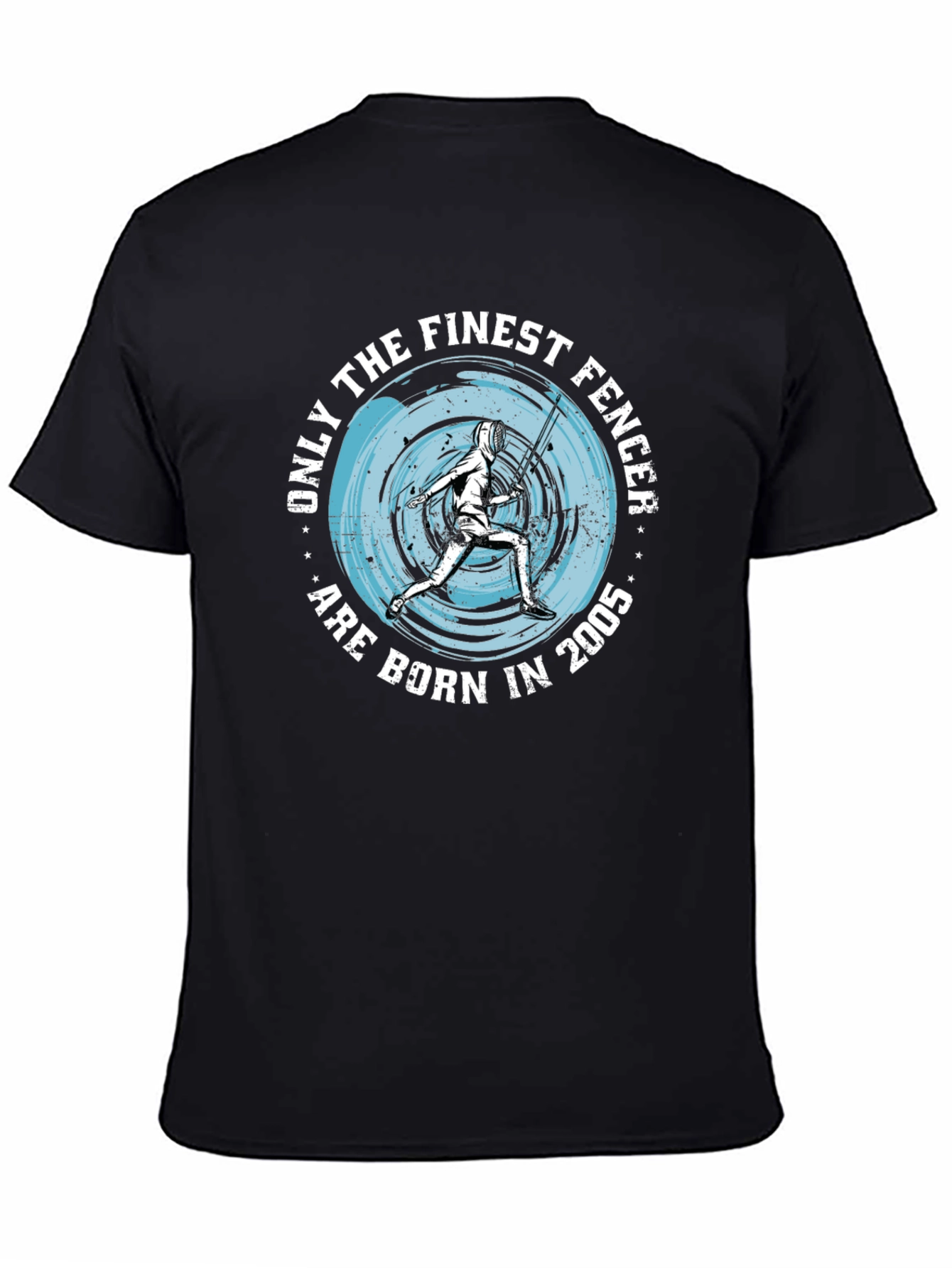 Finest Fencer Born in 2005 Black T-Shirt