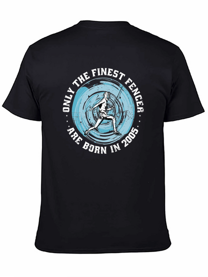 Finest Fencer Born in 2005 Black T-Shirt
