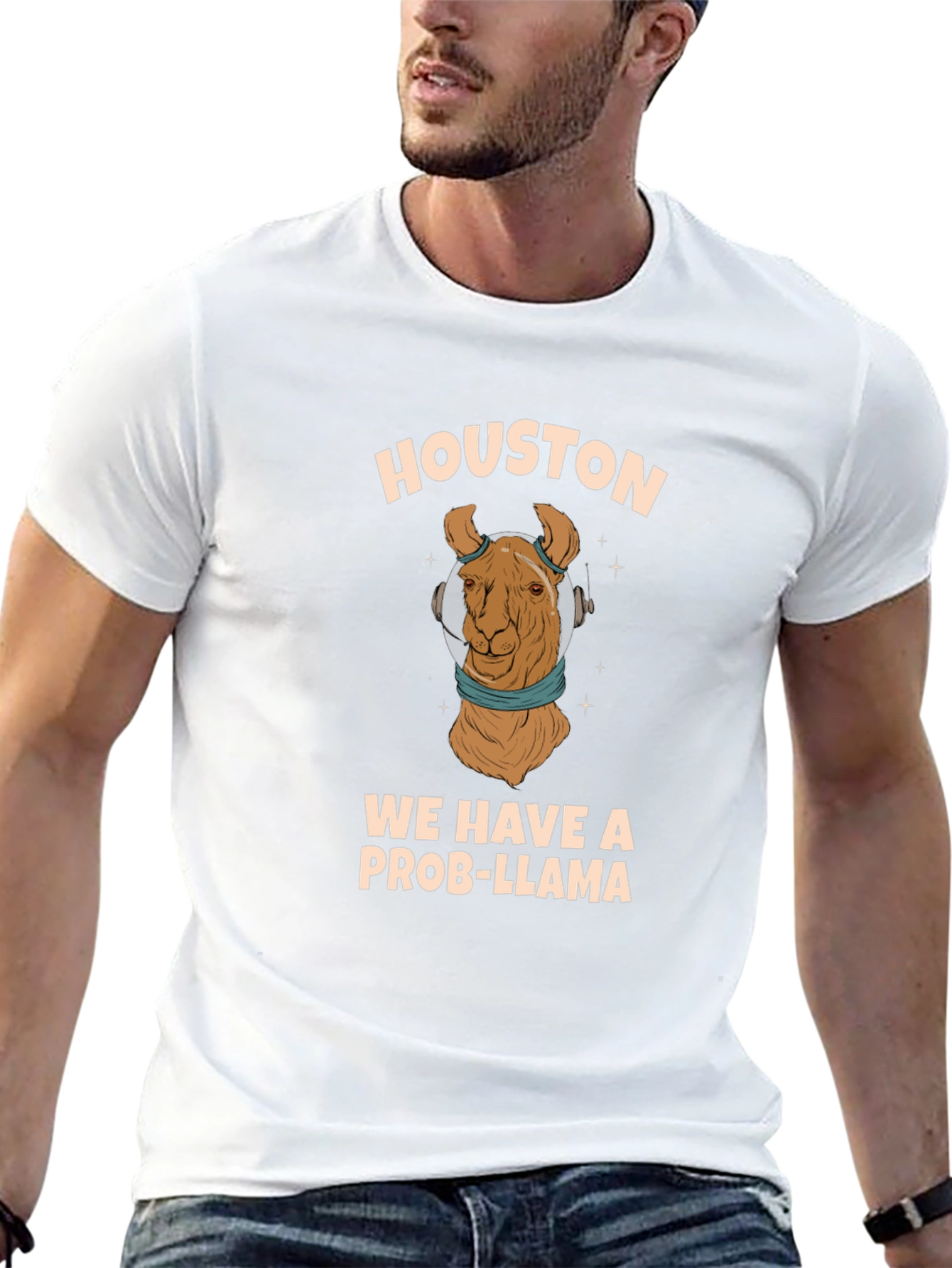Houston We Have A Prob-Llama Graphic Tee