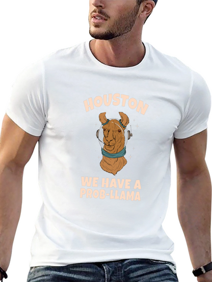 Houston We Have A Prob-Llama Graphic Tee