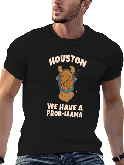 Houston We Have A Prob-Llama Graphic Tee