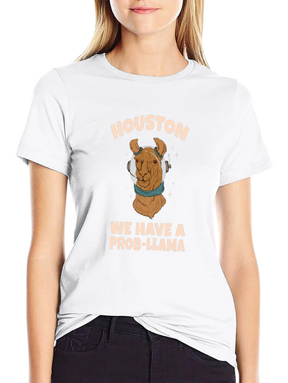 Houston We Have A Prob-Llama Graphic Tee