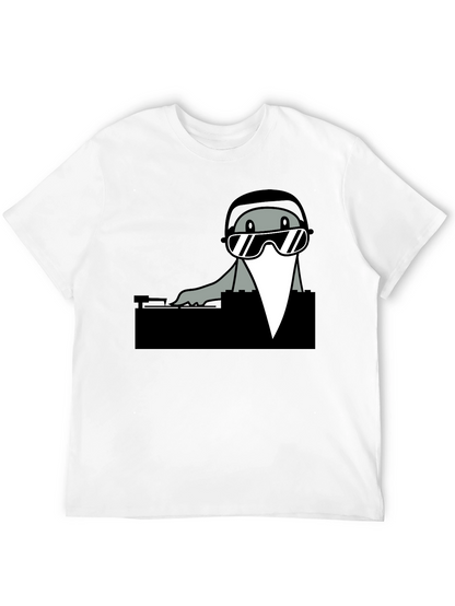 DJ Seal Graphic Tee - Cool Cartoon Shirt
