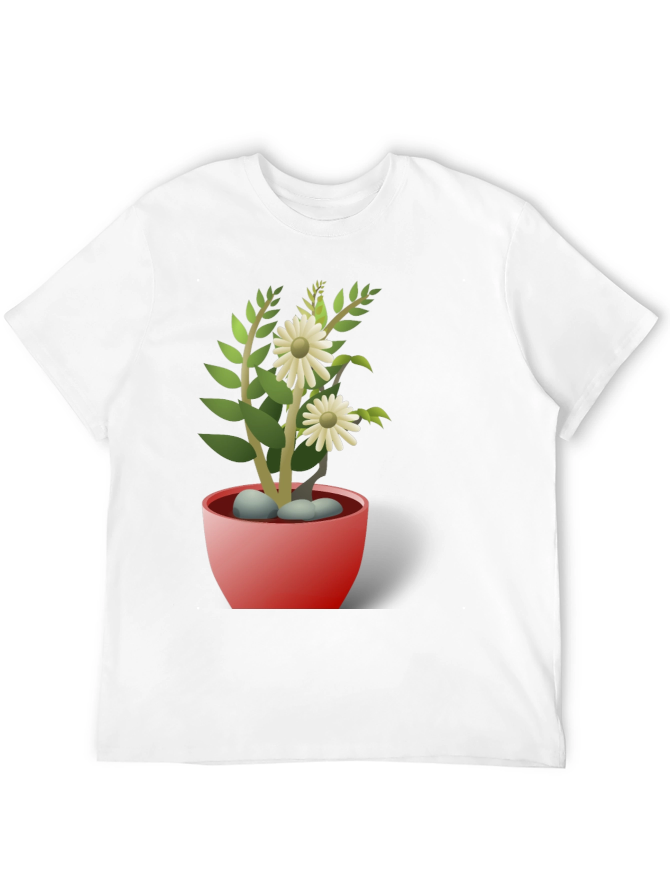 Daisy Plant T-Shirt - Stylish Floral Design