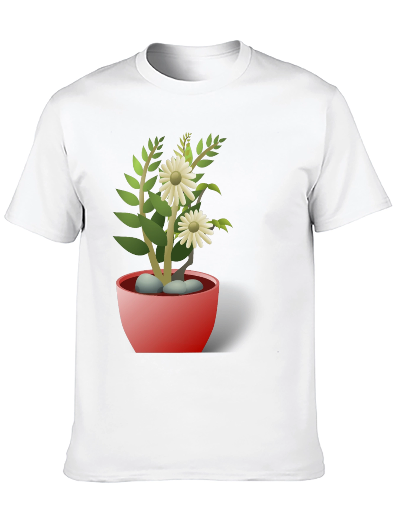 Daisy Plant T-Shirt - Stylish Floral Design