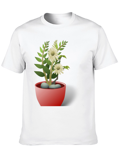 Daisy Plant T-Shirt - Stylish Floral Design