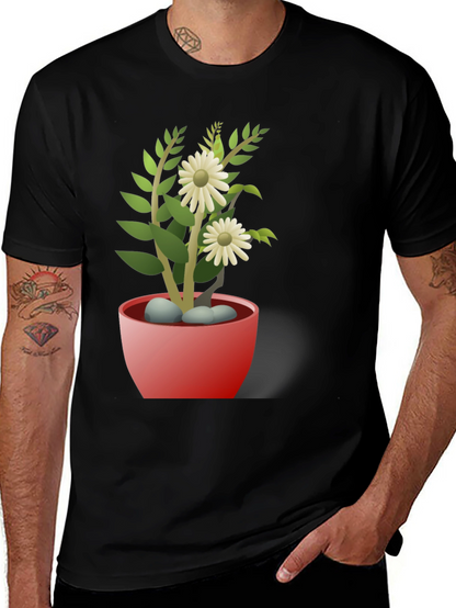 Daisy Plant T-Shirt - Stylish Floral Design