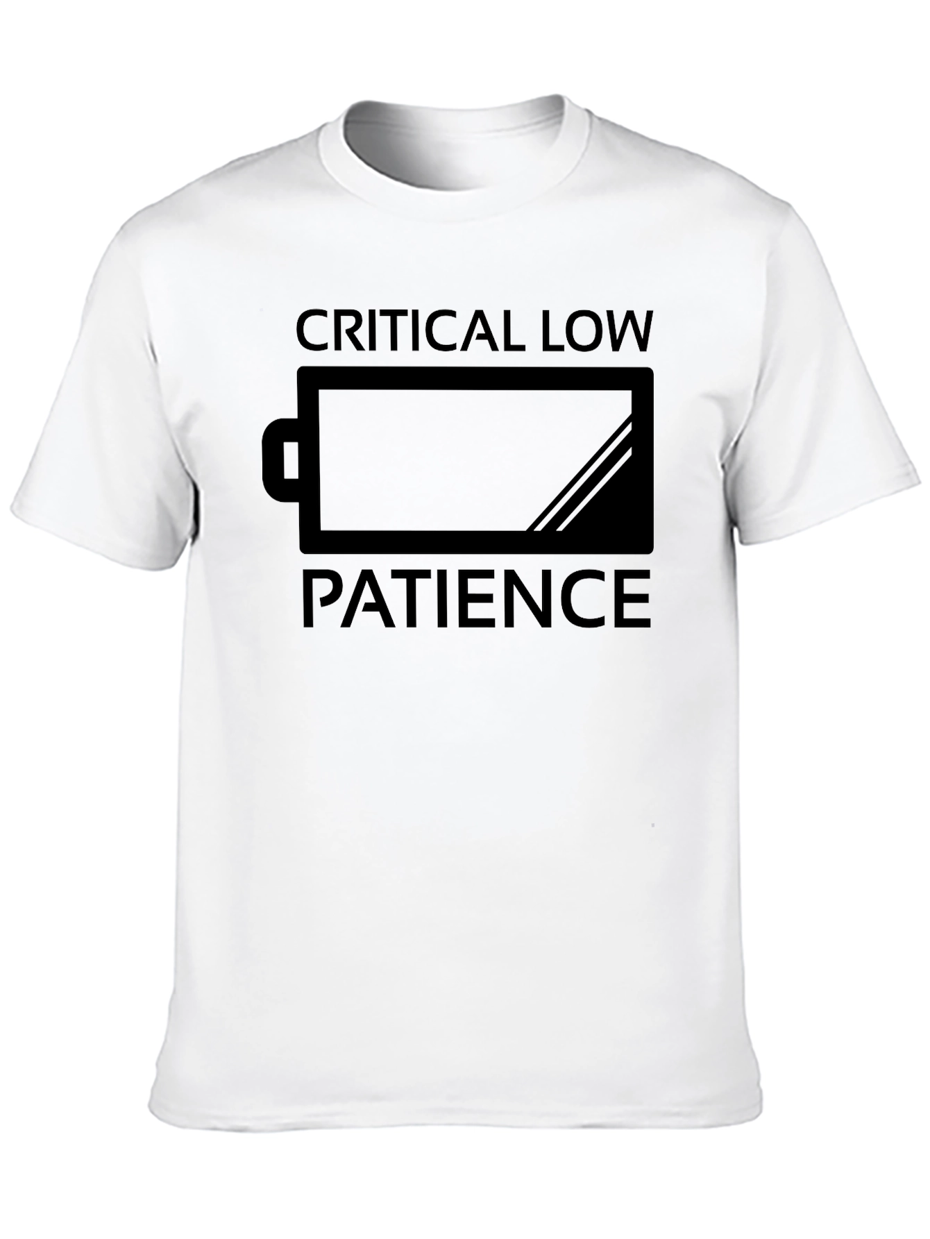 Critical Low Patience Funny Graphic T-Shirt
