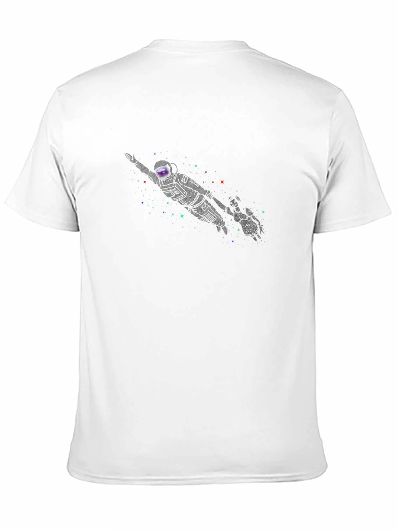 Astronaut Galaxy Black T-Shirt