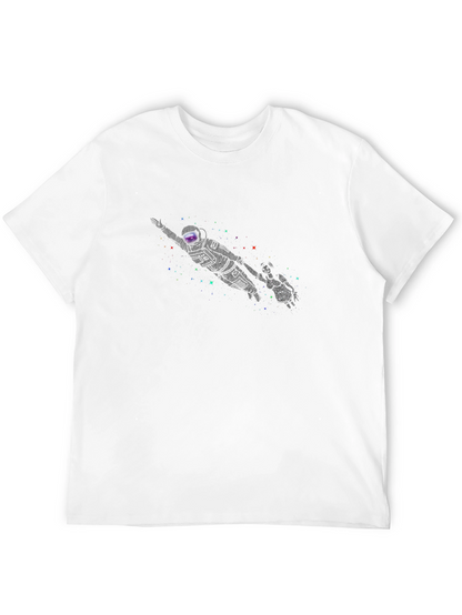 Astronaut Galaxy Black T-Shirt