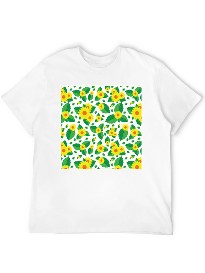 Sunflower Pattern T-Shirt