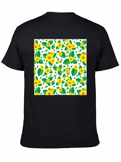 Sunflower Pattern T-Shirt