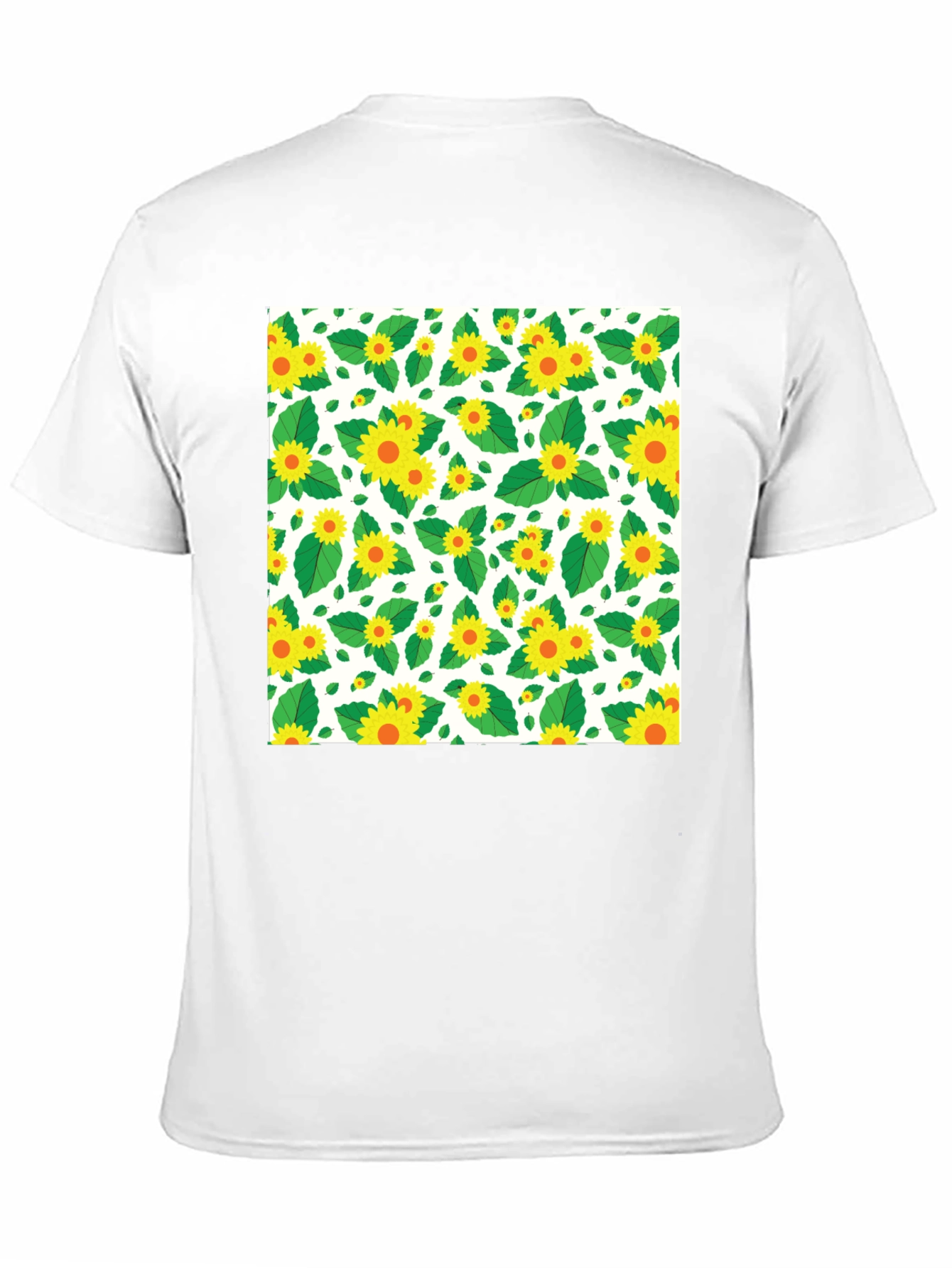 Sunflower Pattern T-Shirt