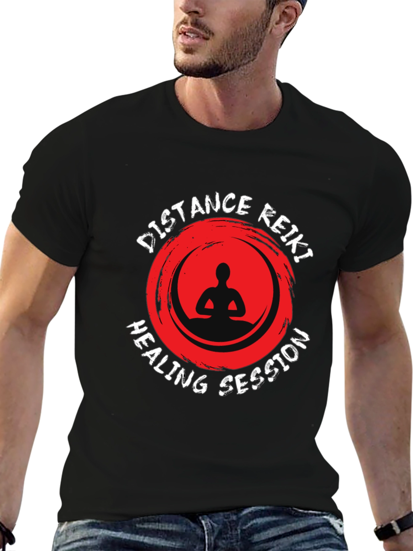 Distance Reiki Healing Session Black T-Shirt