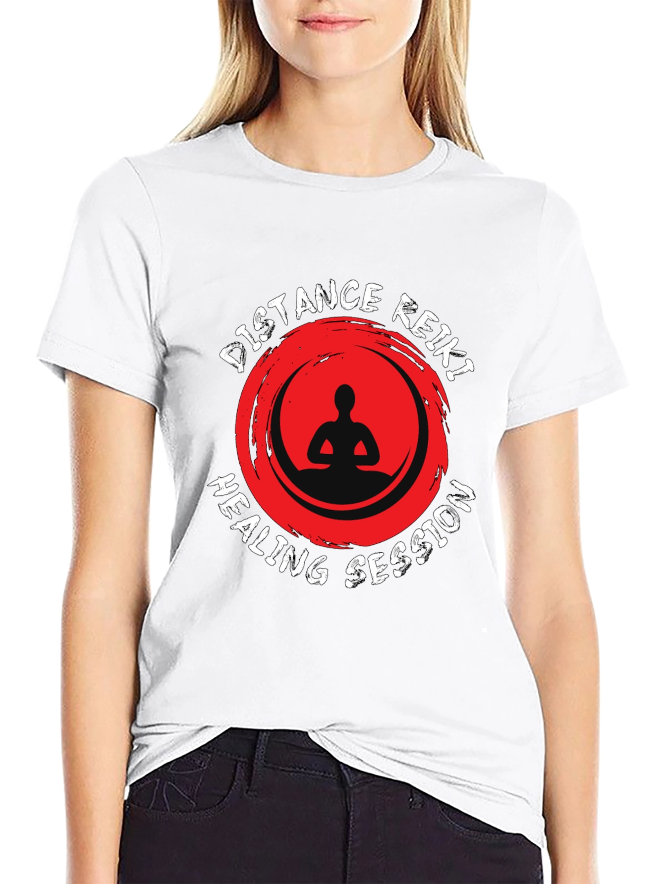 Distance Reiki Healing Session Black T-Shirt