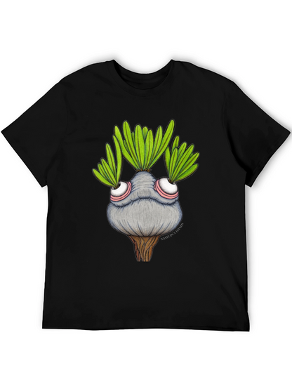 Whimsical Plant Character Graphic T-Shirt