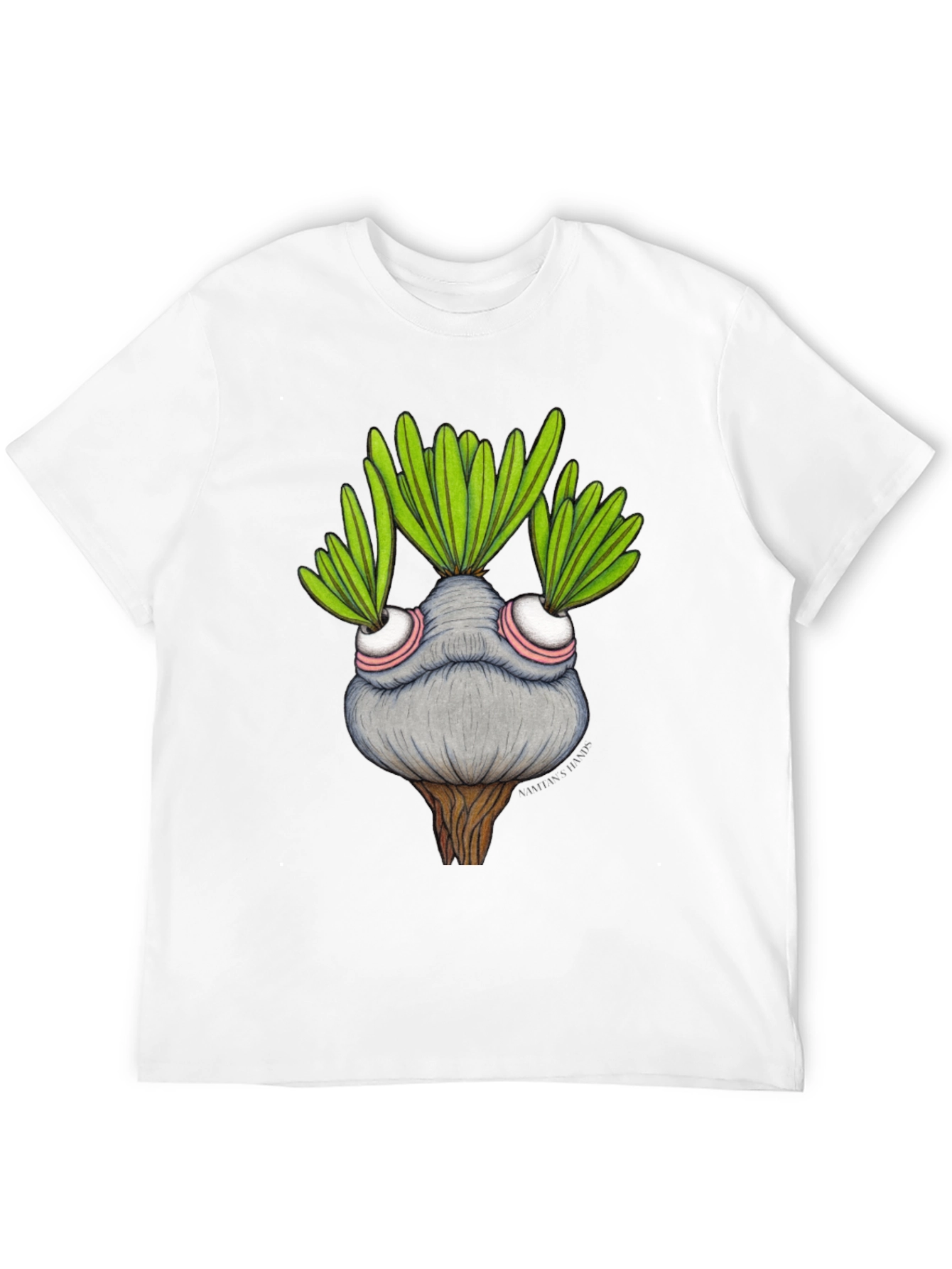 Whimsical Plant Character Graphic T-Shirt