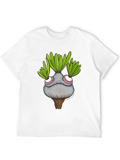 Whimsical Plant Character Graphic T-Shirt
