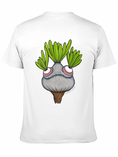 Whimsical Plant Character Graphic T-Shirt