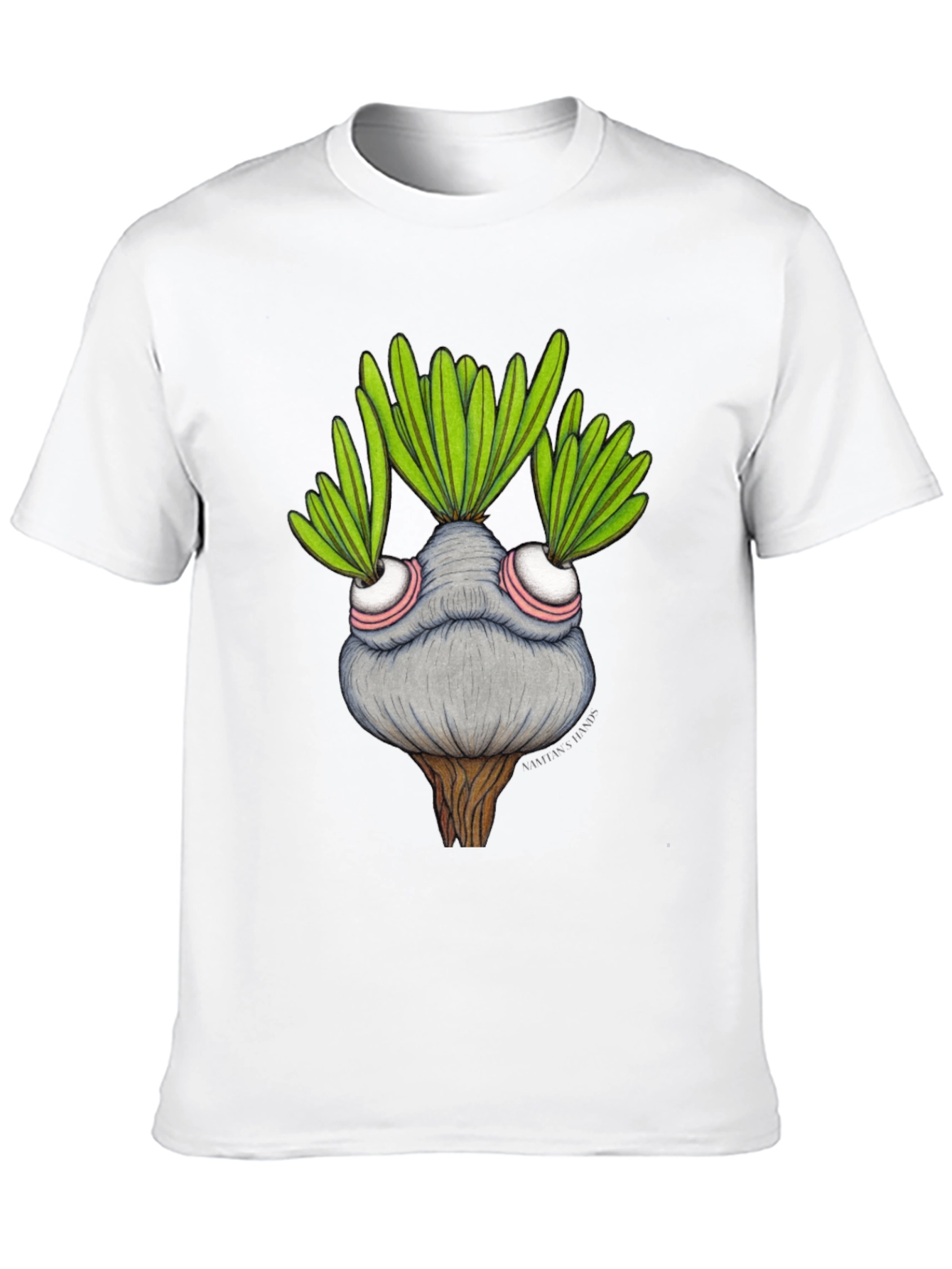 Whimsical Plant Character Graphic T-Shirt