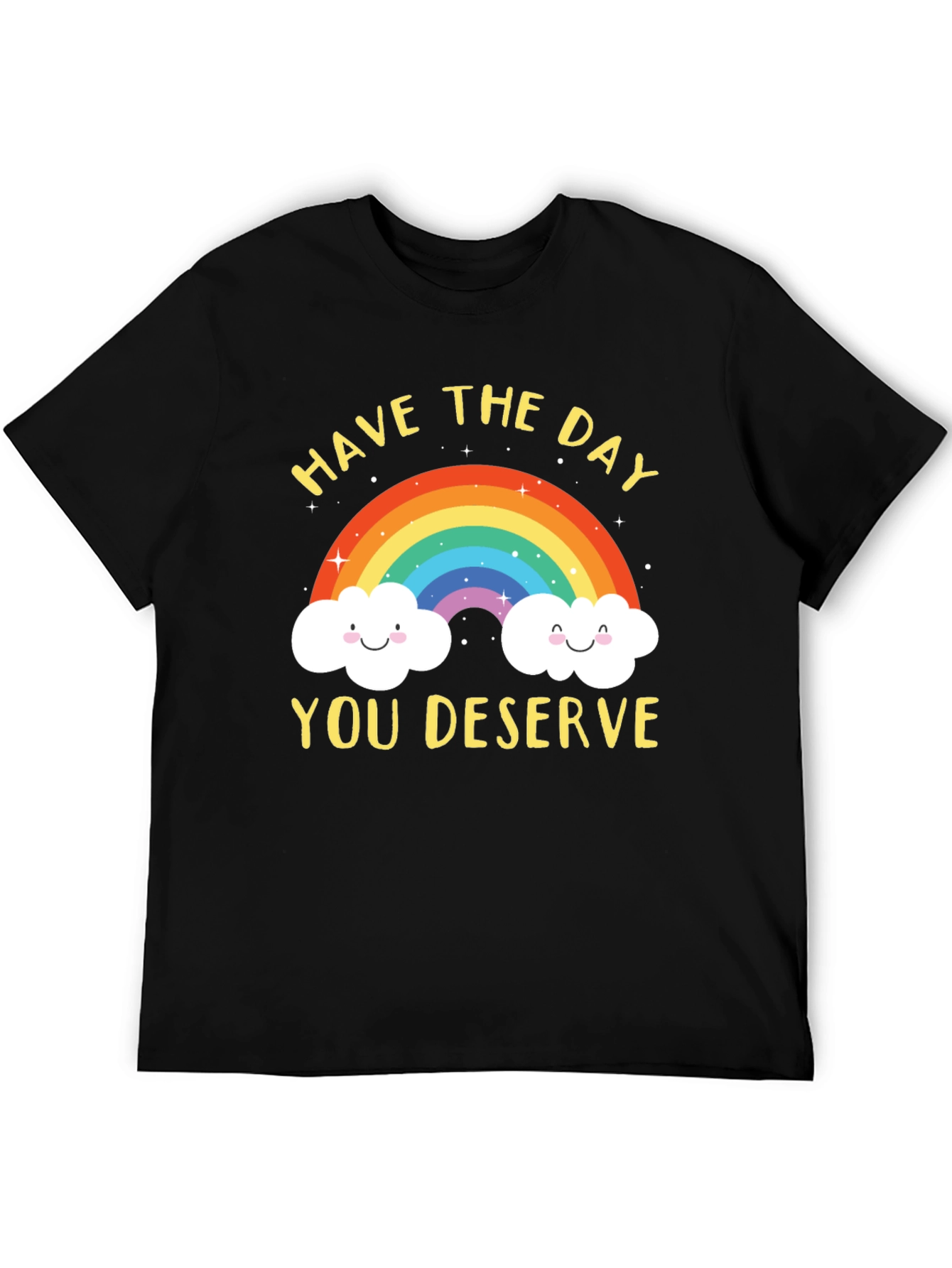 Rainbow Graphic T-Shirt - Have the Day You Deserve