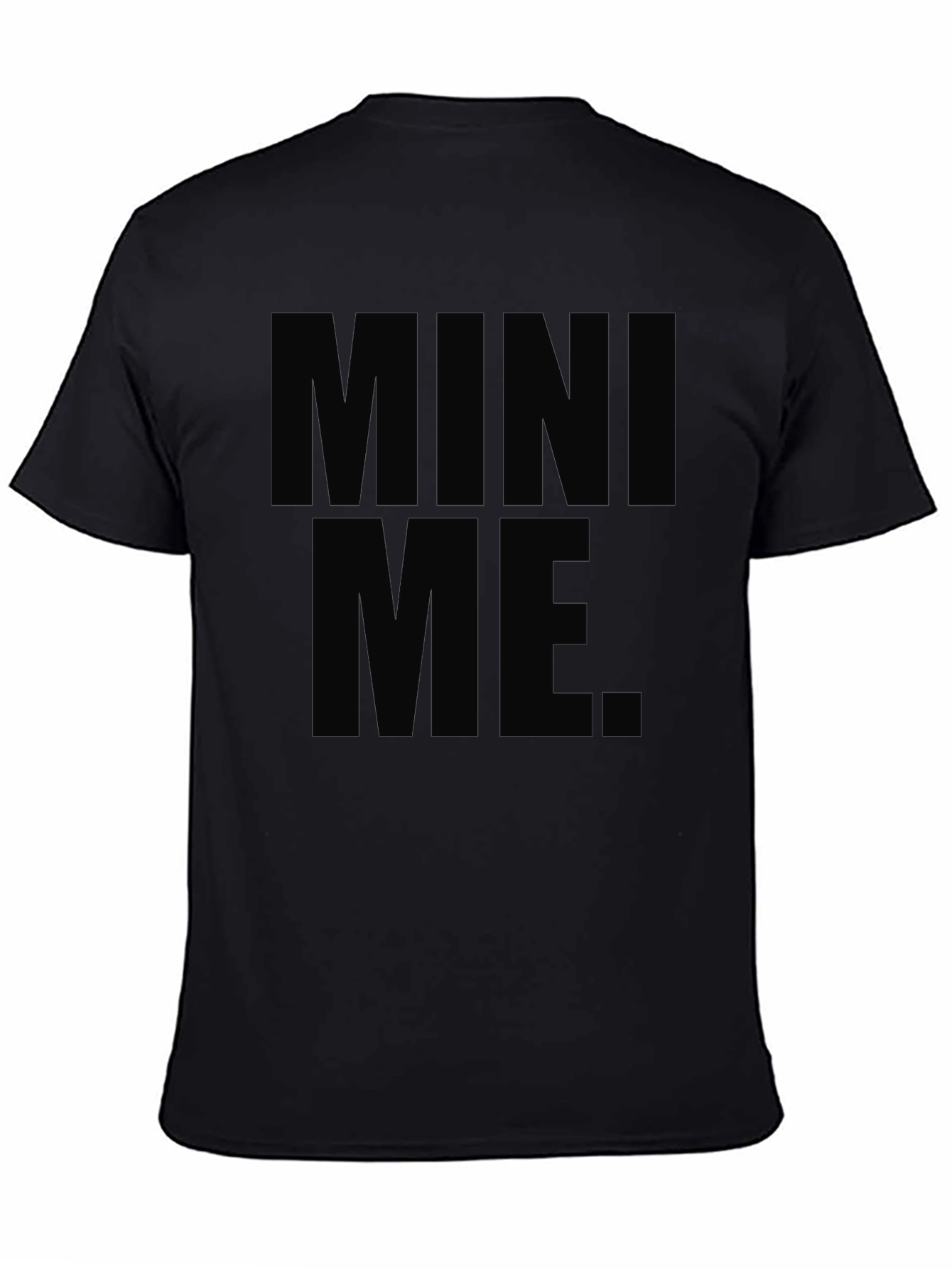 Mini Me Graphic T-Shirt - Black Crew Neck