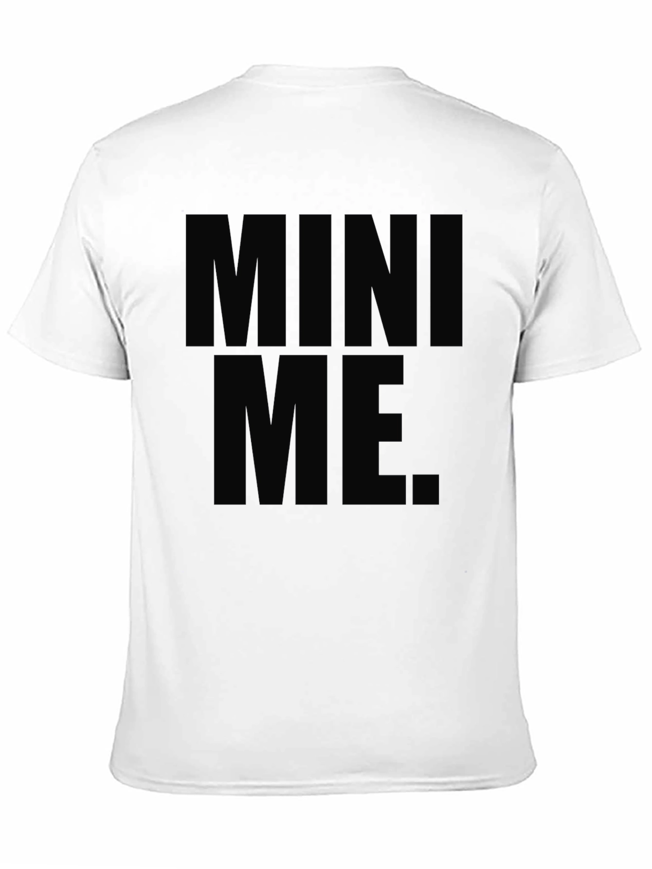 Mini Me Graphic T-Shirt - Black Crew Neck
