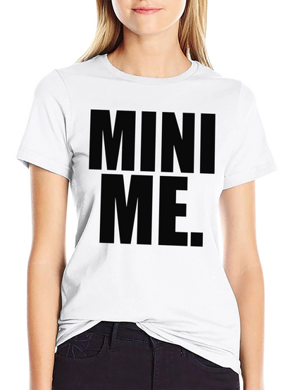 Mini Me Graphic T-Shirt - Black Crew Neck